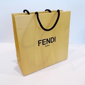 Authentic Fendi Medium Paper Shopping Bag (EMPTY)